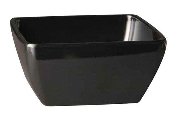 Bowl "Pure Black" Melamin 12x12cm