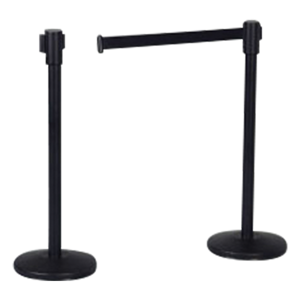 Absperrständer mit Rollgurt 2m schwarz