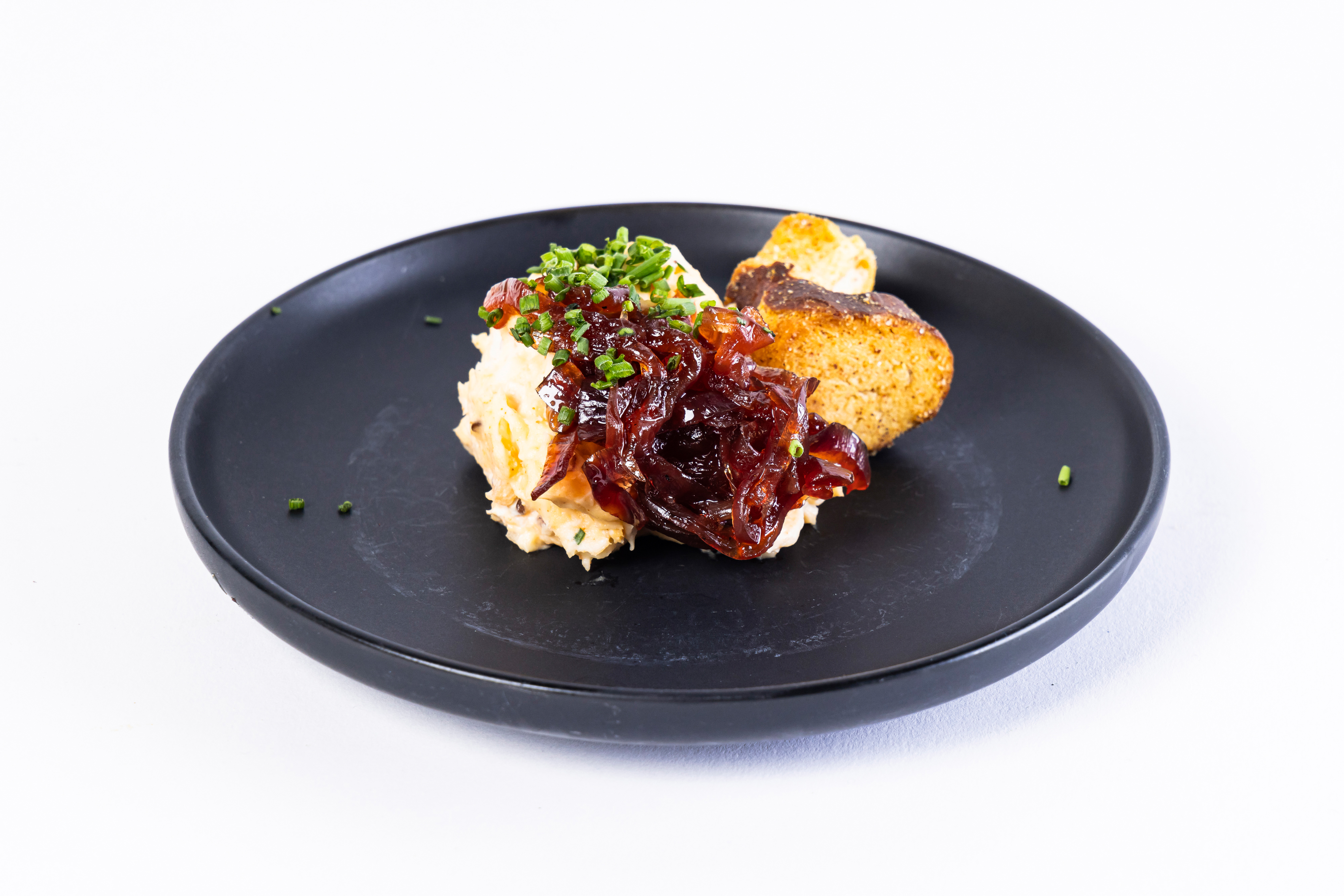 Teller schwarz flach 15cm