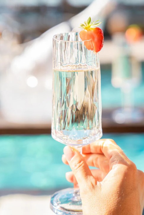 Sektglas Club 100ml Kunststoff klar