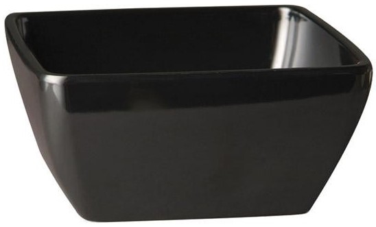 Bowl "Pure Black" Melamin 19x19cm