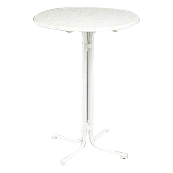 Stehtisch weiß klappb 4-fuß 80cm