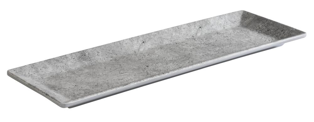 Tray "Element" 31x10,5cm Beton grau