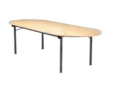 Tisch oval 250x100cm klappbar