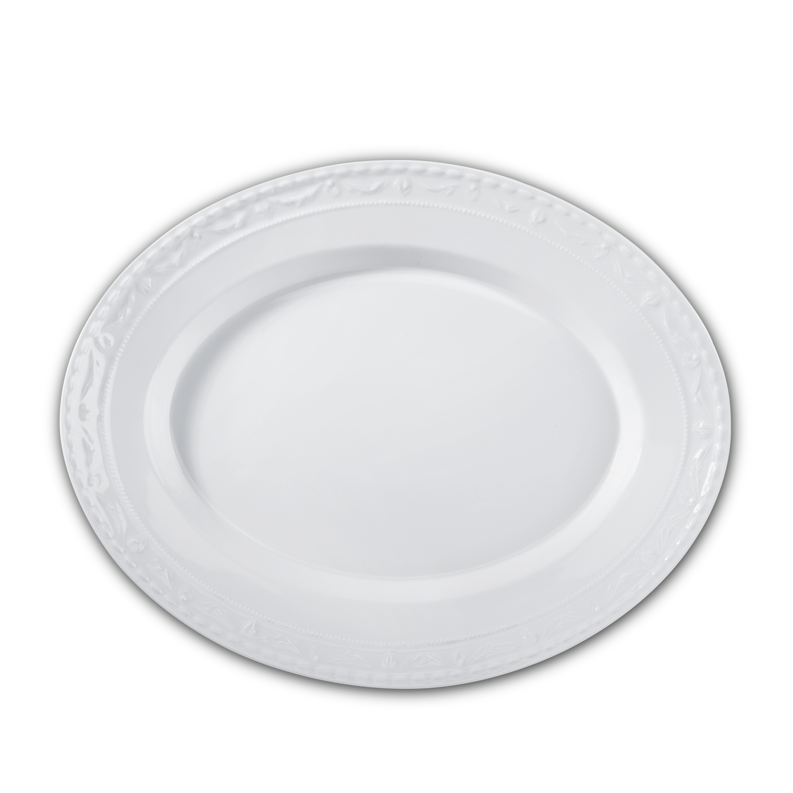 KURLAND Platte oval groß 41x33cm